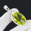 Peridot Ädelsten Handgjord 925 Sterlingsilver Smycke Hänge Statement Bohemiskt Hänge Peridot Ädelsten Hänge För Gåvor