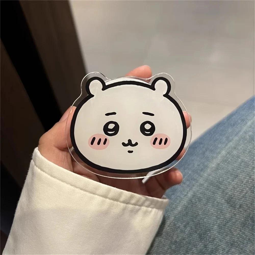 Korean Cute Fun Cartoon Chiikawa For Magsafe Magnetic Phone Griptok Stand For IPhone 17 Pro Max For Samsung Galaxy Foldable Holder Socket Bracket