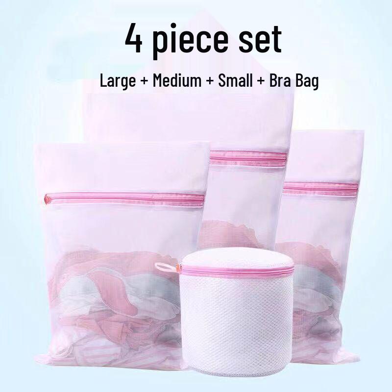 Thickened Coarse Mesh Laundry Bags for Washing Machine - Safely Wash Underwear, Bras, and Clothing