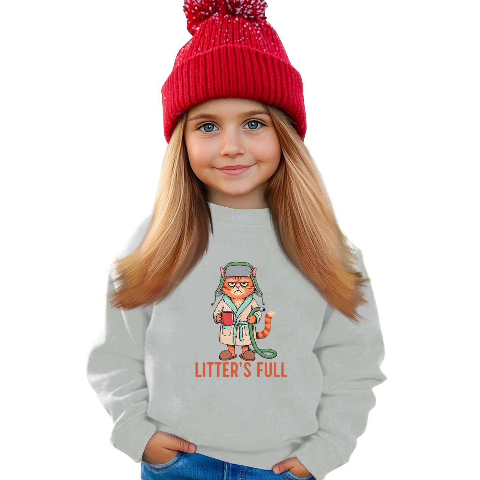 

Детский свитшот для мальчиков и девочек, спортивный свитшот с круглым вырезом, повседневный пуловер, спортивная футболка 130