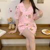 Live Korean Cute Cartoon Pajamas Women's Summer Sweet Short-sleeved Shorts Loungewear Suit