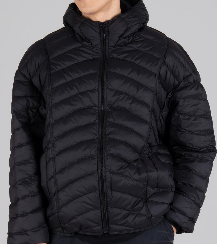 Button Seoul [Duck Down 80/20] Oversized Lightweight Duck Down Padded Jacket (Black)