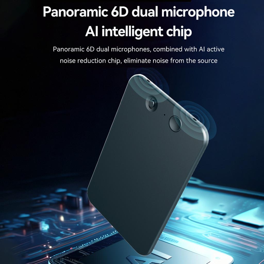 Grabadora de voz inteligente con inteligencia artificial, grabadora de audio digital, compatible con 58 idiomas, control por aplicación, grabación portátil