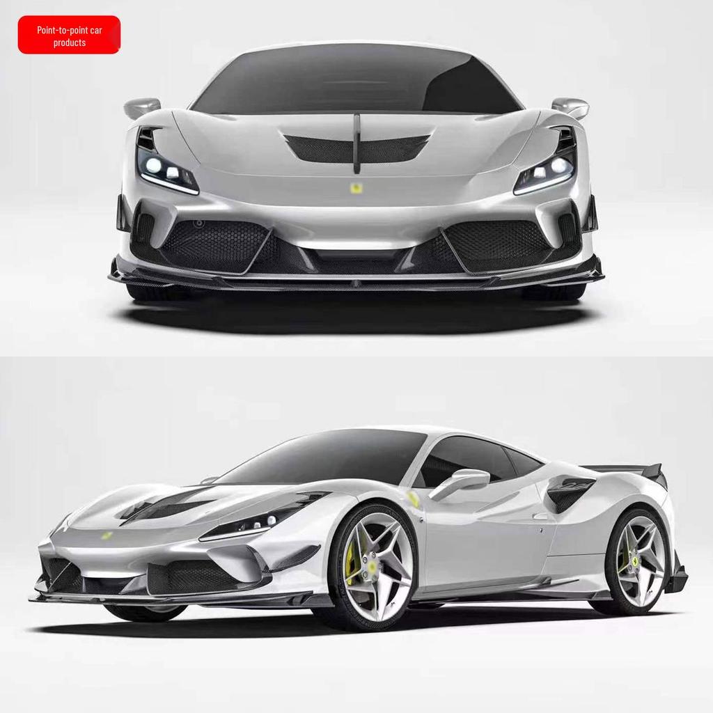 Ferrari F8 PK Style Carbon Fiber Rear Wing Body Kit