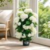 Artificial Hydrangea Tree Indoor Faux Potted Dense for Entryway