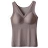 Gilet Termico Originale da Donna con Jacquard Lyocell Seta di Gelso e Imbottiture Pettorali Incorporate #840