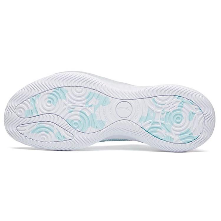 New Anta Light Cavalry 6 Cushioned Slip Resistant Low Top Performance Basketball Shoes Men's White Blue 112121605-4