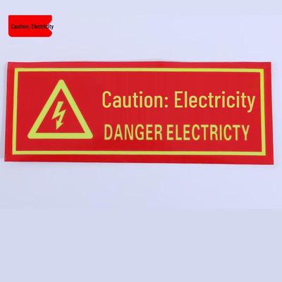 WEZHO Luminous PVC Electrical Hazard Warning Signs CN Plug (adapter Included)