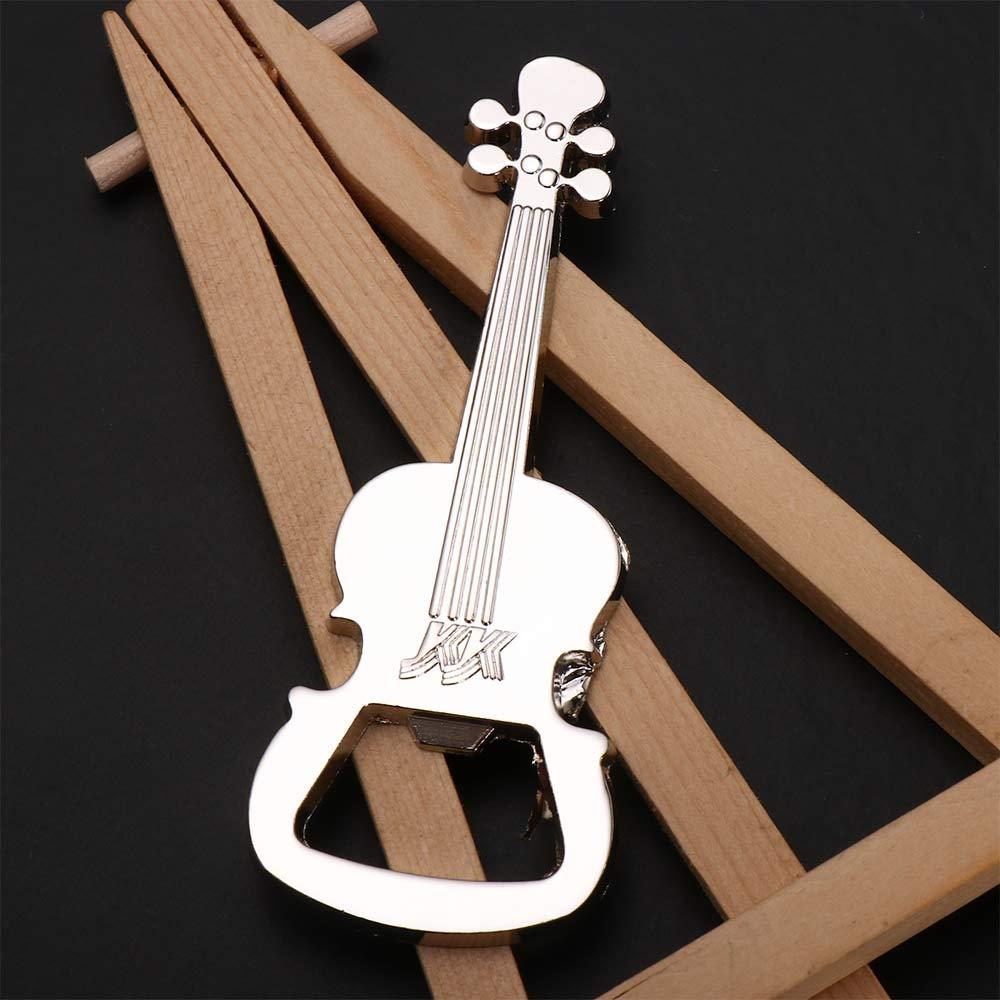 Süßes Metallgitarren-Design Bieröffner Einzigartiges Geschenk Zink Zink Zinklegierung Gitarrenförmiger Flaschenöffner