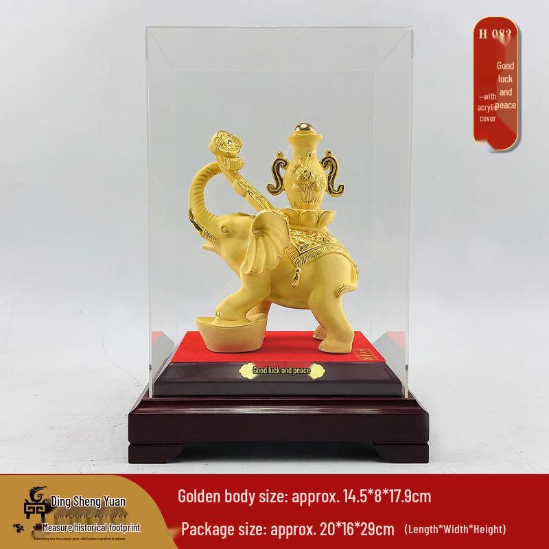 Golden Coin Turtle Wealth Ornament - Housewarming, Wedding Gift, Desktop or Living Room Decoration, Longevity Mascot.