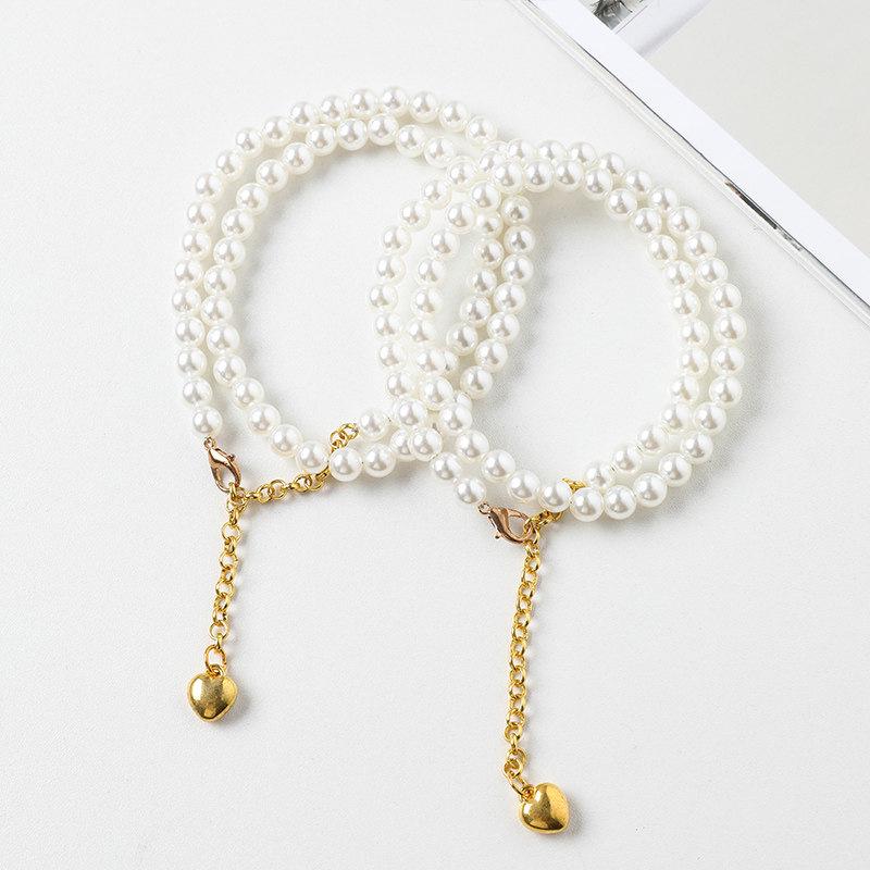 High Gloss Pearl Anti-Slip Adjustable Shoelace Wrap-Around Ankle High Heels