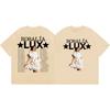 Rosalia LUX Tour 2026 Double Sided Graphic T Shirts Men Women Fashion Pop Music T-shirt High Quality Cotton Oversized T-shirts
