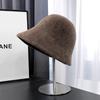 Autumn And Winter Plush Fisherman Hat, Children'S Korean Version Bucket Hat, Wool Thickened Warm Basin Hat