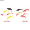 5pcs Quality Doll House Toy Fishing Rod Mini Fishing Net Goldfish Tank Koi Miniature Goldfish Round Square Tank Doll Accessories