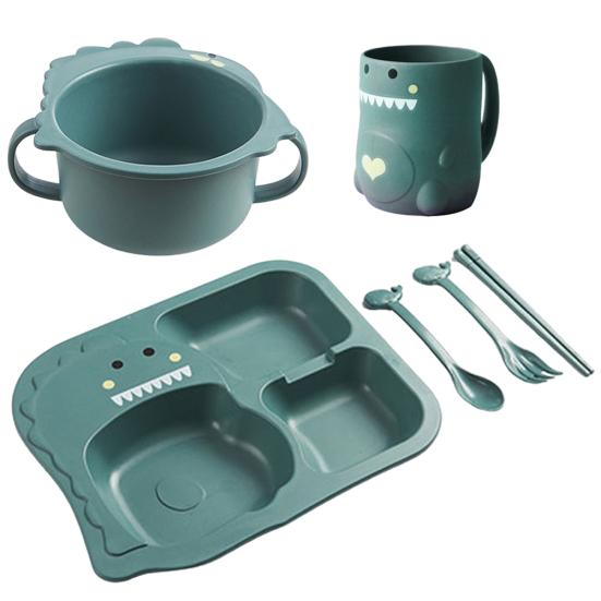 

6 шт./компл. детская экологически чистая посуда, сетчатая тарелка, устойчивая к падению миска для контейнера для еды