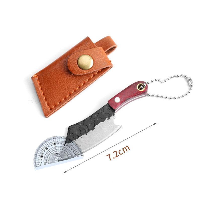 Stainless Steel Sharp Mini Kitchen Knife Box Express Unpackage Cutter Keychain Creative Paring Knife Portable Carry EDC Tool