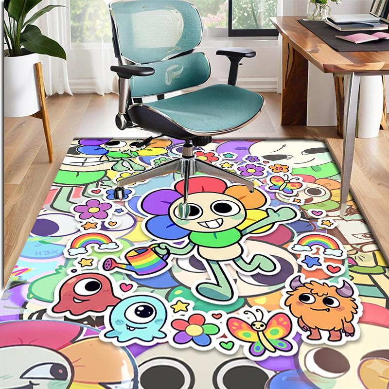 Dandy's World Pattern Rug, Indoor/Outdoor Mat, for Picnic, Gameroom, Bedroom, Office, Living Room, Home Decor Carpet, Birthday Gift