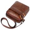 New men's messenger bag oil wax leather drop pattern men's bag vertical simple shoulder bag