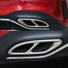 2 Stück Edelstahl Auspuffrohr Abdeckung Zierleiste für Mercedes Benz A B C E GLC GLE Klasse W176 W246 W205 W213 AMG Auto Styling