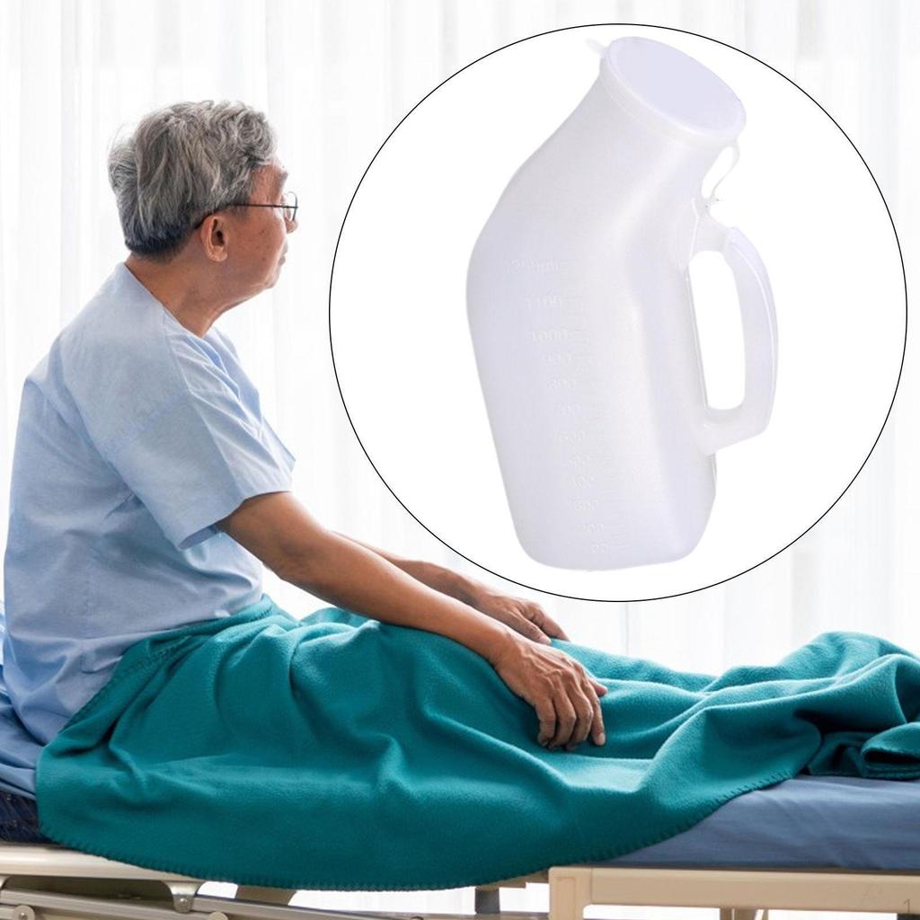 Male Urinal Bottle with Lid, Men Potty Collection Pot, Pee for Children