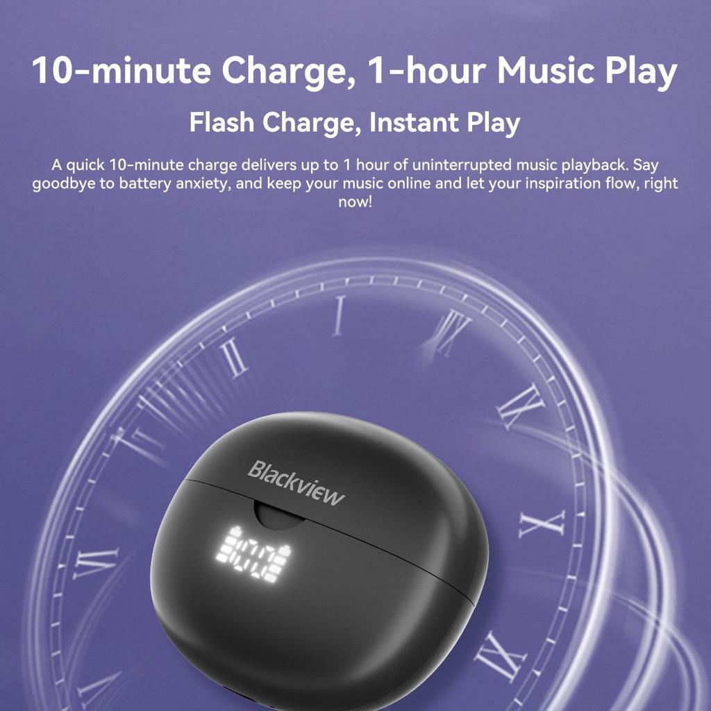 Blackview AirBuds 13 Wireless Bluetooth Headphones In Ear Earphones Sport IPX7