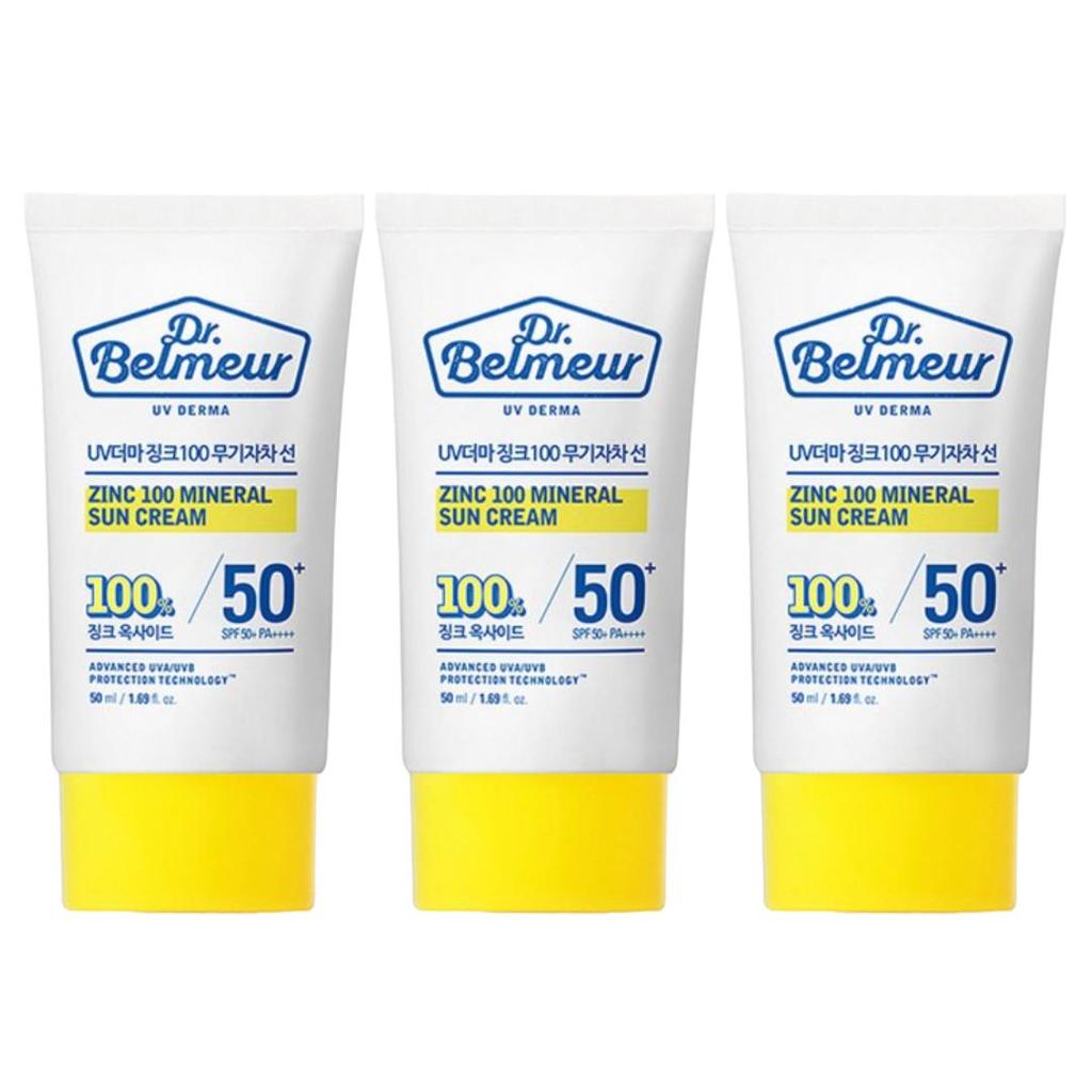 The Face Shop Dr. Belmeur UV Derma Mineral Sun Cream SPF48 PA+++ 50ml (3 Options)