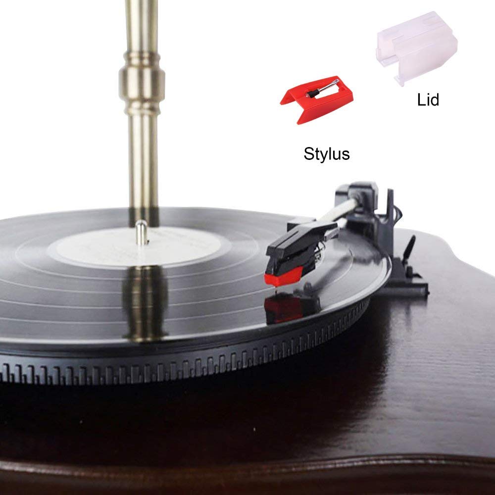 LP Record Needle Replacement Needles for Record and Phonographs 4-Pack Players, Turntables, (Red)