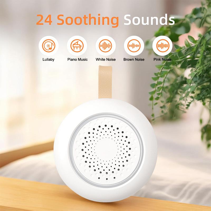 

2025 Выбор мамы Портативная звуковая машина для младенца взрослого, Умное обнаружение плача, Bluetooth перезаряжаемая машина белого шума