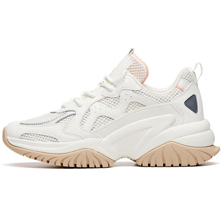 

new Anta Cushioned Anti Slip And Wear Resistant Lightweight Low Top Chunky Sneakers Women s Oat Gray 35.5