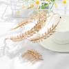 Bridesmaid Tiara Headwear Wedding Hair Crown Leaves Hair Bands Metal Gold Leaf Bride Headbands