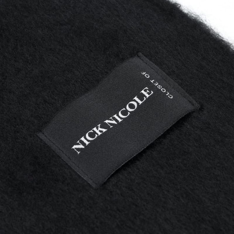 NICK&NICOLE PREMIUM BOLD SOFT MUFFLER_BLACK