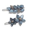 Simple Leaf Five-Petal Flower Hair Clip - Stylish European & American Barrette Frog Buckle