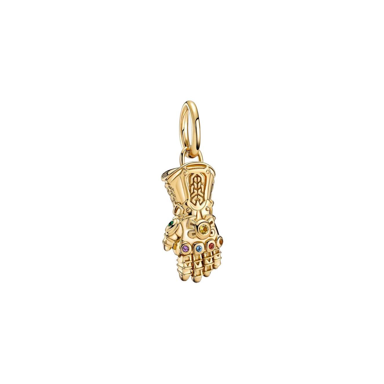 Pandora Avengers Infinity Gauntlet Charm Unisex Charm Gold 760661C01 Box,F,Gold