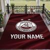 Custom Text Printed Rug Aberdeen FC Non Slip Floor Carpet For Home Room Decor