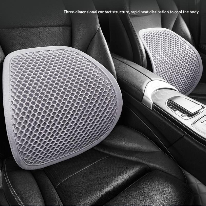 1/2Pcs Honeycomb Design Gel Cushion Breathable, Soft And Easy To Clean Provides Comfortable Support Elastic Gel Car Seat Cushion