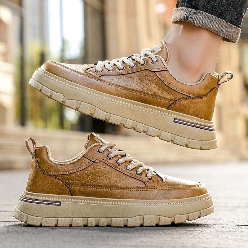 New Men's Classic Fashion Low Top Thick Sole Skateboarding Shoes Comfortable Soft Sole Basketball  Sneakers