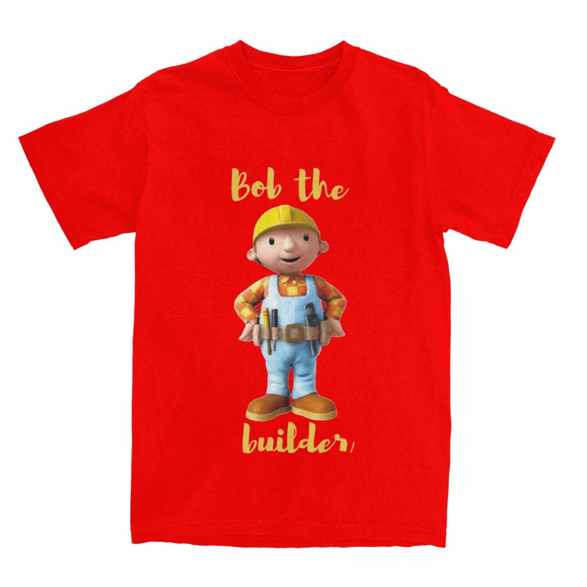 

Oversized T Shirt Bob The Builder 100 Cotton T Shirts Funny Repair Unisex Hip Hop Tshirt for Couple Pattern Short Sleeve Tops S