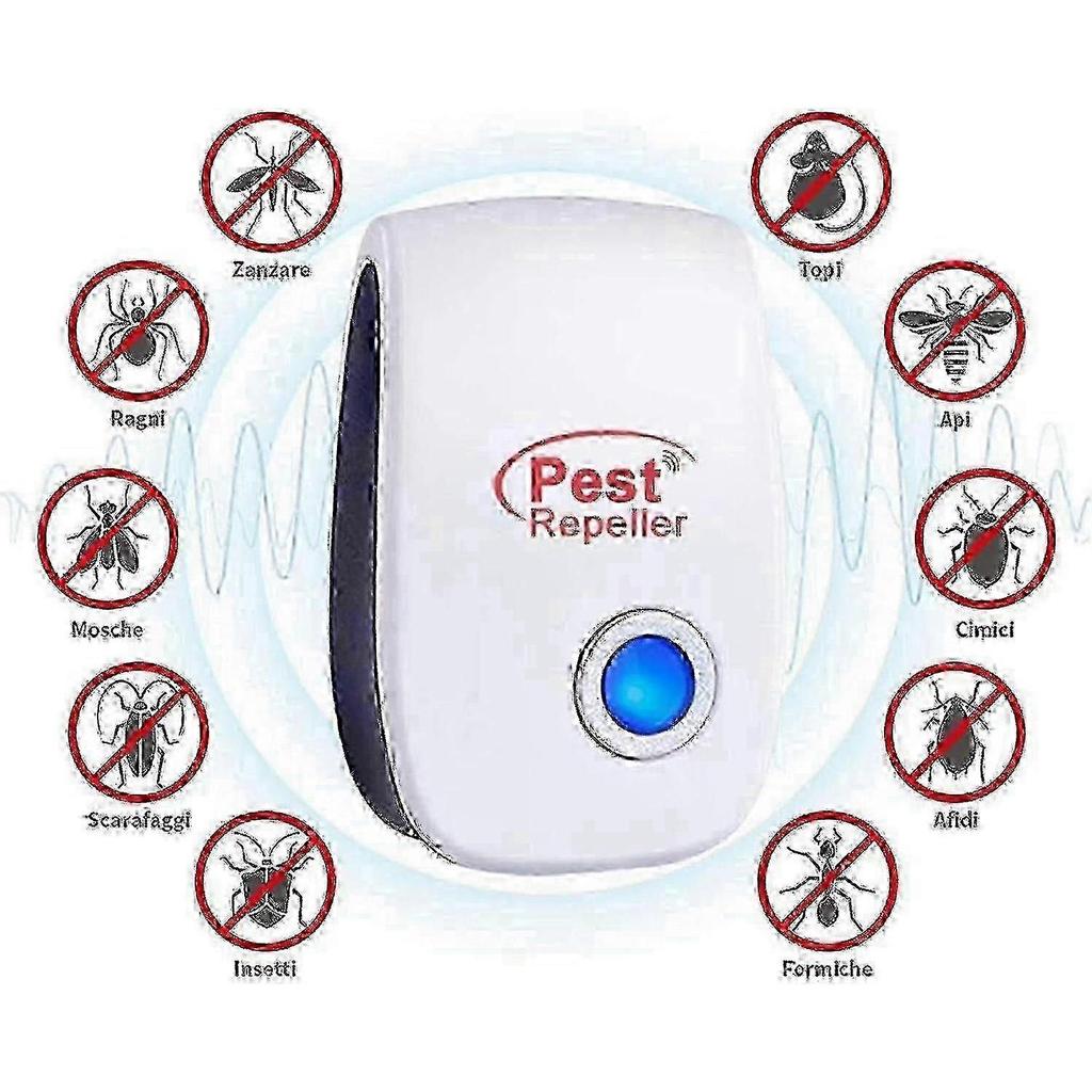 6 Pack Ultrasonic Insect & Rodent Repeller for Indoor Pest Control