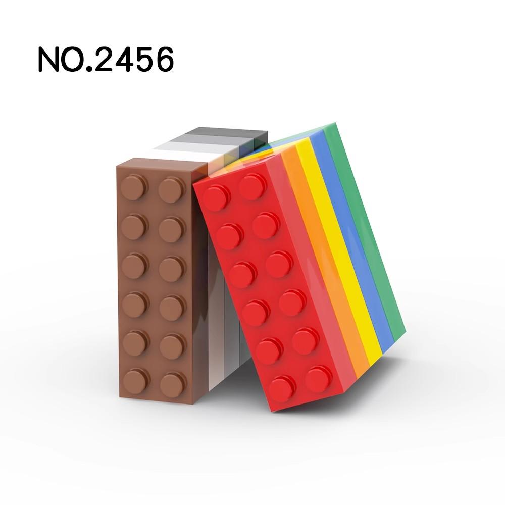 20 Stück MOC Teile 2456 Stein 2 x 6 44237 Kompatible Steine DIY Zusammenbau Bausteine Partikel Kinder Puzzle Gehirnspielzeug Geschenk