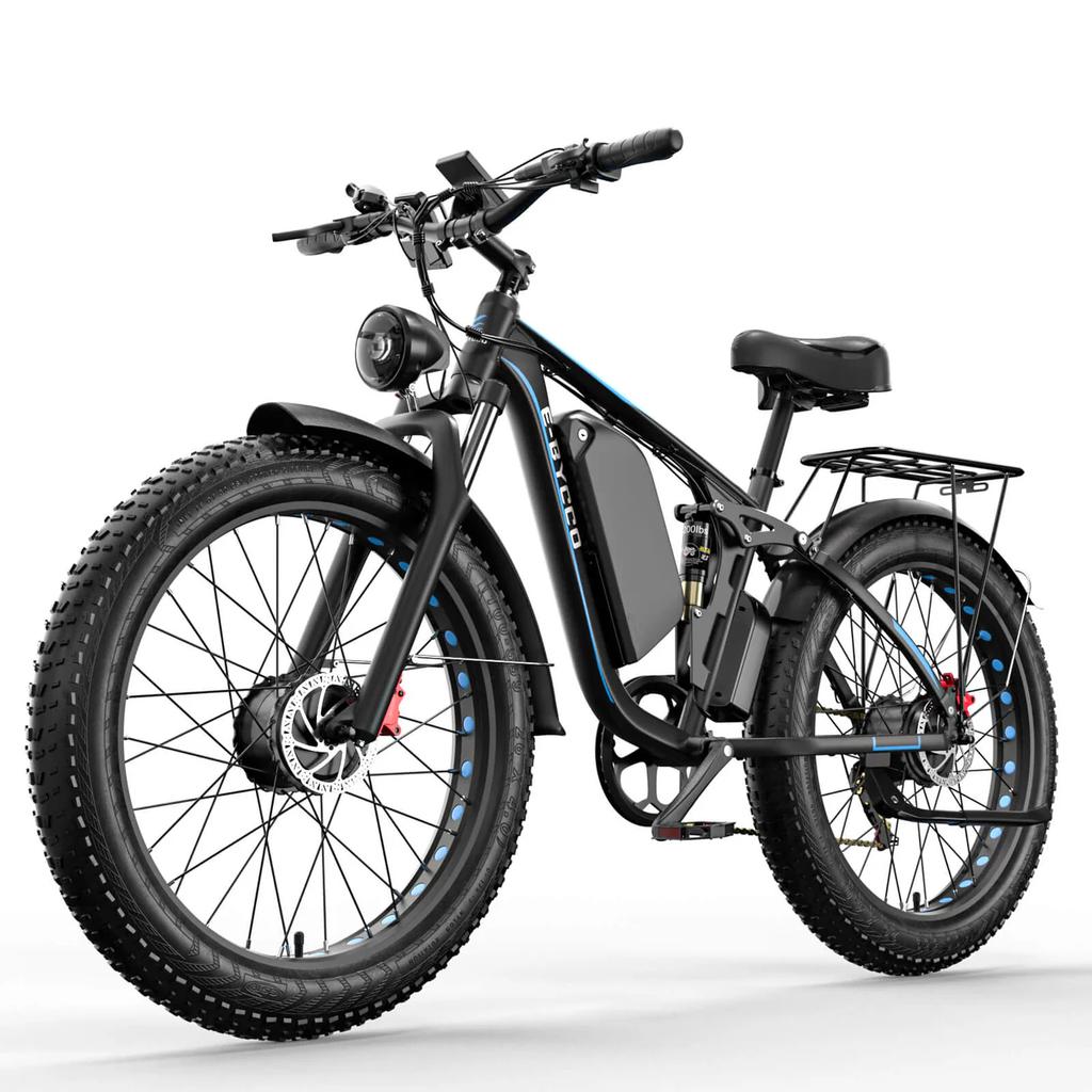 E-BYCCO EB7 Pro E-bike 2000W Dual Motor 52V 23AH 26*4.0 Inch Fat Tire Electric Bicycle Off-road Hydraulic Brake Electric Bike