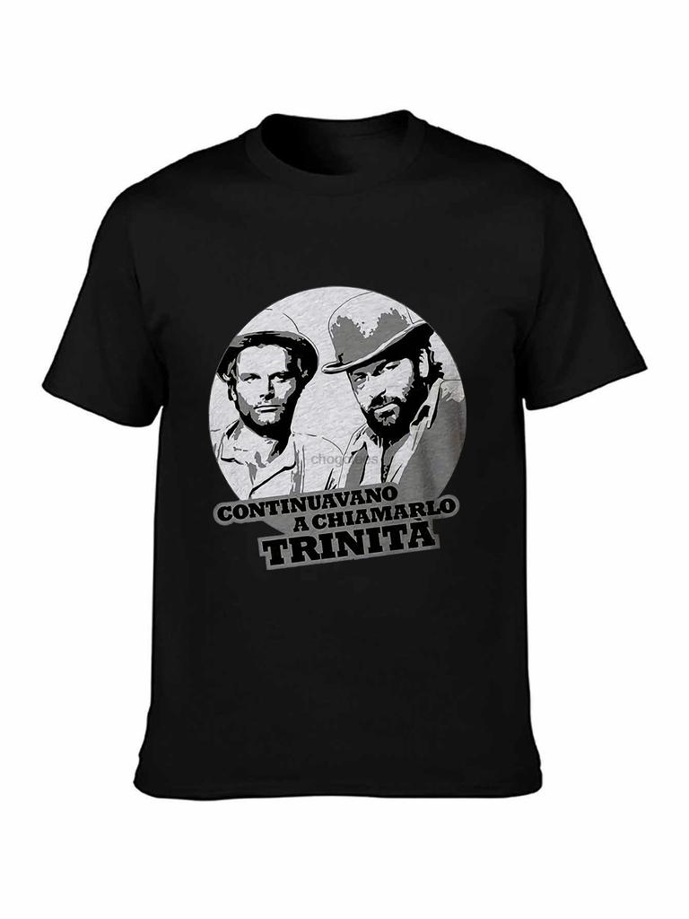 Bud Spencer Terence Hill LOGO FRUIT OF THE LOOM TSHIR SXXL GREY WHITECool Casual men Unisex Fashion tshirt free shipping