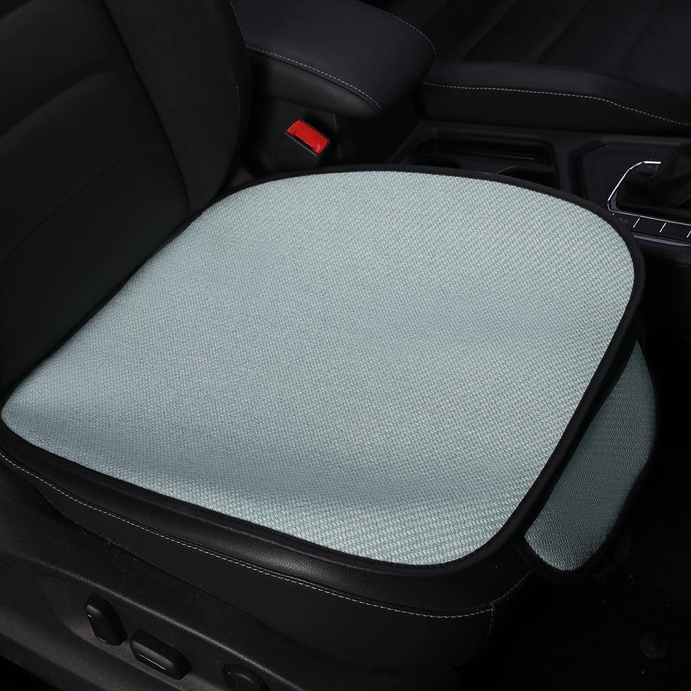 Universal All-Season Breathable Linen Car Seat Cushion, Non-Slip Half Cover