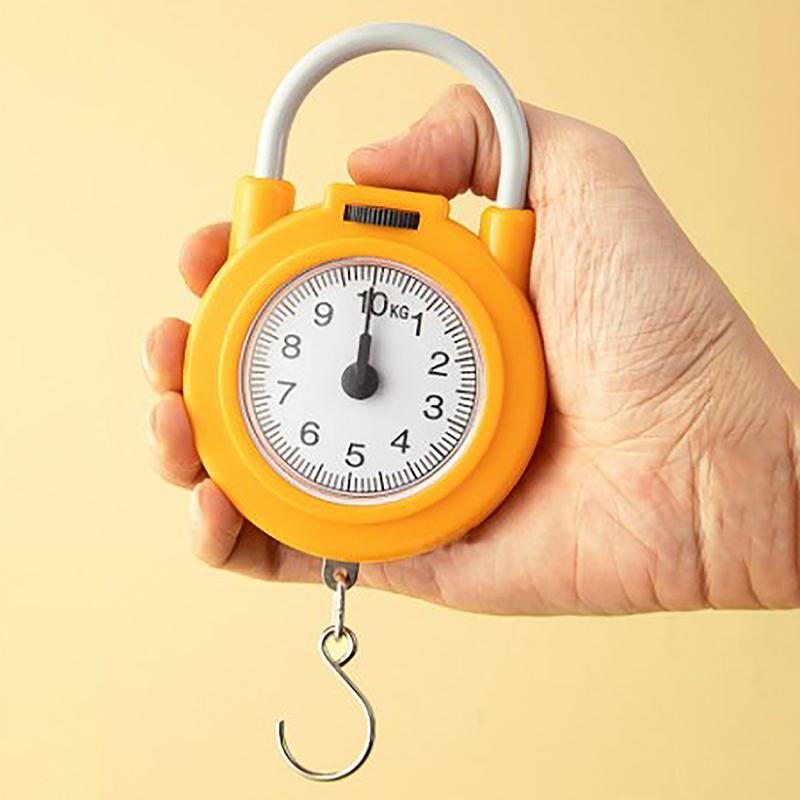 Bilancia meccanica portatile da 10 kg Bilancia da cucina per bagagli da pesce Bilancia da appendere Bilancia a molla digitale portatile ad alta precisione