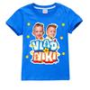 Children Cute Vlad Niki Clothes Kids Summer Fashion T-shirt Baby Boys Cartoon Tshirts Toddler Girls Short Sleeve Casual Tops
