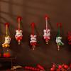 Bell Lion Dance Pendant Fortune Character Chinese New Year Gift Lion Dance Keychain  Small Gift