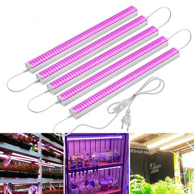 Mais novo Hot 1/2/4 PCS Full Spectrum LED Growing Lights para plantas de estufa Veg Flores Fill Light Lâmpadas de cultivo sem solo