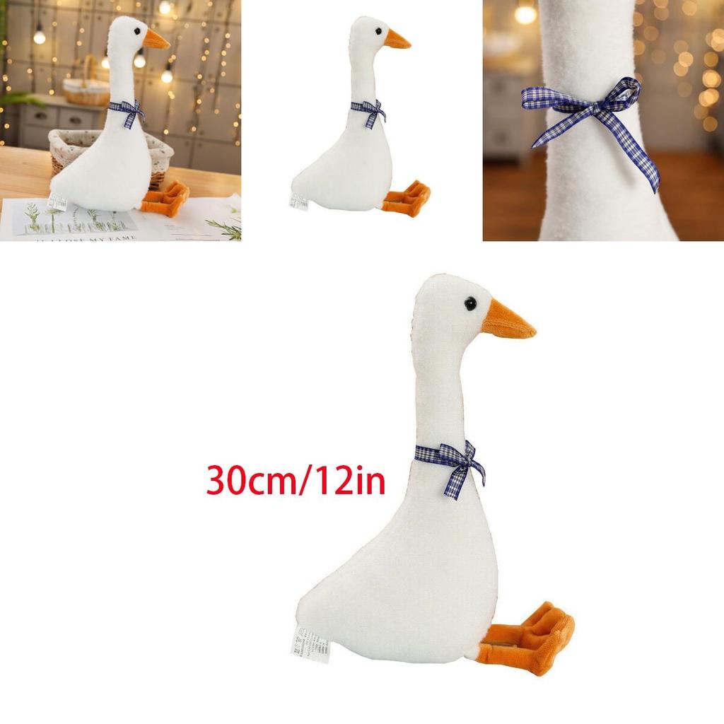 White Goose Pillow Plush Toy Adorable Sleeping Pillow Soft And Cuddly Stuffed Doll For Kids