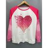 Plus Size Butterfly Print Sports-Shirt Casual Long Sleeve Round Neck Pullover Women's Plus Size Clothing