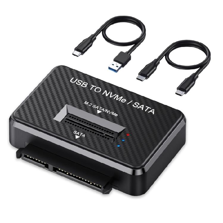 

10Gbps M.2 Nvme To USB Docking Station Hard Drive Reader Power Adapter Data Transfer Easy Installation Accessories