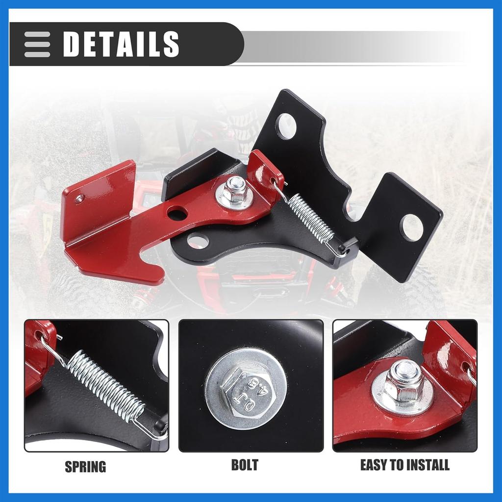 Parking Brake, for Spring Parking Brake Thingy, for Polaris RZR 570 800 900 1000 Turbo Turbo S, Iron, Black Red Auto Accessories